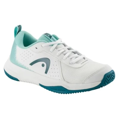 Afbeelding van Head Sprint Court 4.0 Tennisschoenen voor alle ondergronden kinderen, Maat: 36.5, White/turquoise Imitatieleer/ textiel