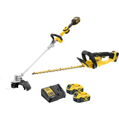 Afbeelding van DeWalt DCMST561HT QW 18V XR Combiset Heggenschaar DCMHT563 en grastrimmer DCMST561 2x 5.0Ah accu lader
