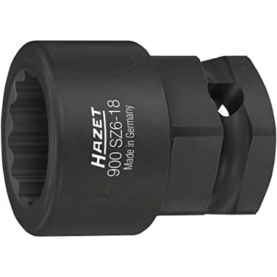 Afbeelding van HAZET 900SZ6 18 Dop (twaalfkant) Dopsleutelinzetstuk mm Vierkant, 1/2 (12.5 mm)