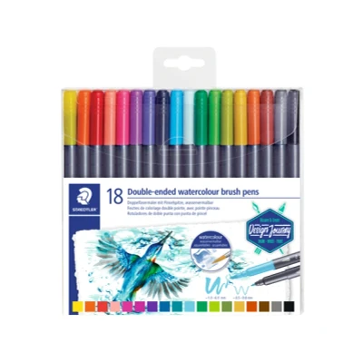 Afbeelding van Staedtler marsgraphic duo penseelmarker set 18 st 3001 TB18