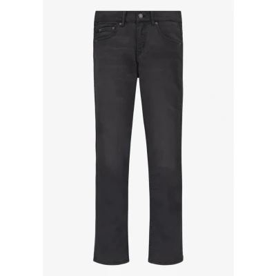 Afbeelding van Levi&#039;s Jongens 512 slim fit jeans met gekleurde wassing en stretch in de kleur Donkergrijs, maat: 104 = 4 label