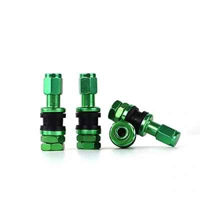 Afbeelding van Klep OMP Aluminium Groen 4 uds
