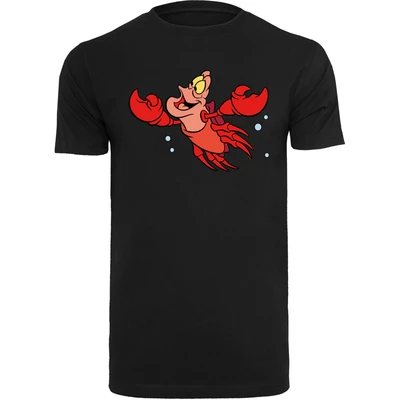 Afbeelding van F4NT4STIC Disney Arielle DIE Meerjungfrau Sebastian Bubbles Tshirt print, Heren, Maat: 3XL, Black