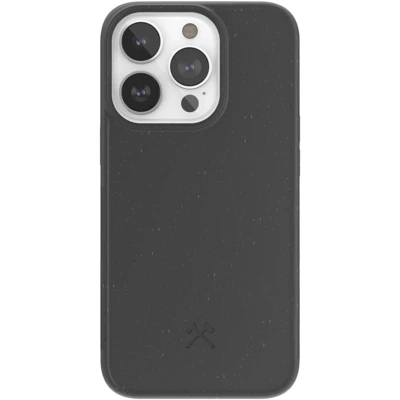Afbeelding van Woodcessories bio Case geschikt voor iPhone 14 Pro duurzaam eco vriendelijk gemaakt van materialen Black
