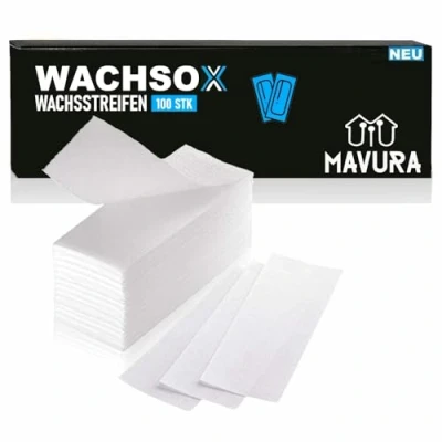Afbeelding van Vliesstrips voor warme was, koude suikerpasta, sugaring, vlies, ontharingsstrips, haarverwijdering waxstrips [set van 100 stuks]