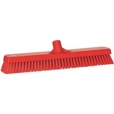 Afbeelding van Vikan Bezem hard polyester rood, 47 cm, Geschikt voor Veehouderij