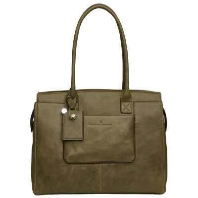 Afbeelding van Castelijn &amp; Beerens Carisma Dames laptoptas 15.6&#039;&#039; Groen