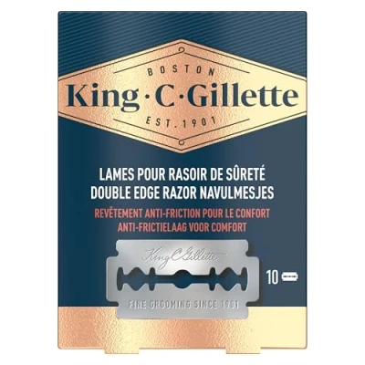 Afbeelding van Gillette King C Double Edge Scheermesjes Navulling 10ST