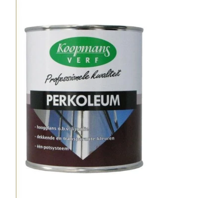 Afbeelding van Koopmans Perkoleum Hoogglans Dekkend Ready Mixed 0,75 ltr 363 okergeel Buitengevel &amp; Tuin