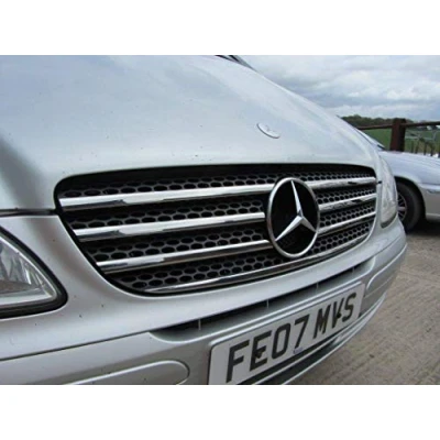 Afbeelding van VITO W639 (2003 2010) RVS Chrome Front Grill 7 Stuks