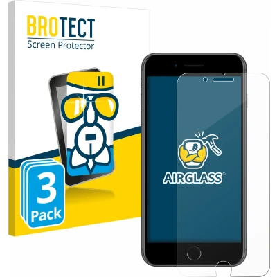 Afbeelding van BROTECT Screenprotector voor Apple iPhone 8 Plus Folie Beschermfolie Beschermglas transparant (3 Stuks)