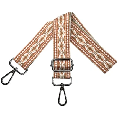 Afbeelding van Verstelbare schouderriem voor dames, draagriem, tassenriem om te wisselen, tasriem breed 3,8 cm, met zwarte karabijnhaak, schoudertas, handtassen, oranje, N44