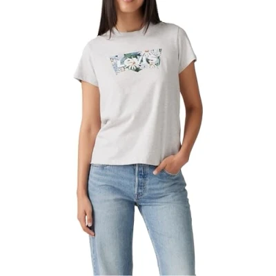 Afbeelding van Levi&#039;s dames T shirt The Perfect Tee, Coloring Book Daisy, S