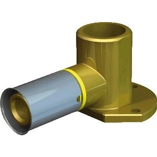 Afbeelding van Tigris Gas muurplaat 25 mm pers x 3/4&#039;&#039; bi.dr.