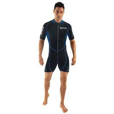 Afbeelding van Seac Look Man, de korte wetsuit, 2,5 mm neopreen, voor heren snorkelen, duiken en wateractiviteiten