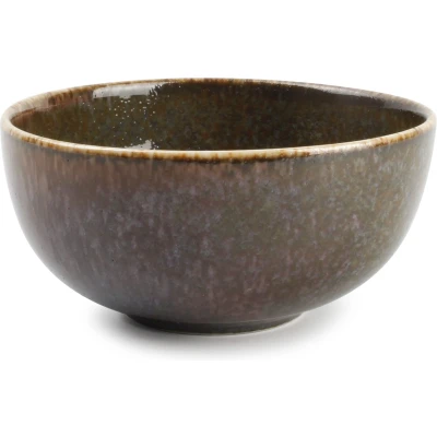 Afbeelding van BonBistro Kom 10xH4.5cm groen Cirro (Set van 6)