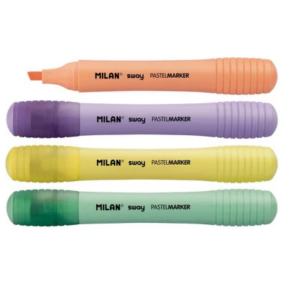 Afbeelding van Fluorescerende Markeerstift Set Milan Sway Taart 4 Stuks