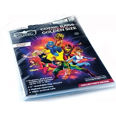 Afbeelding van Ultimate Guard Comic Bags Resealable Golden Size (100x) [UGD020001]
