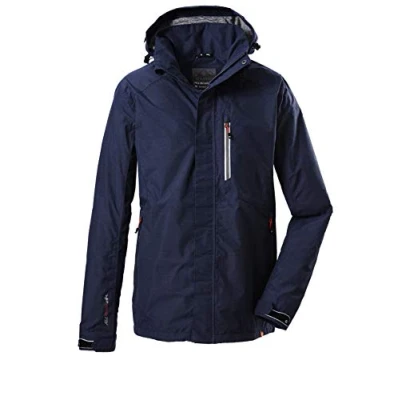 Afbeelding van killtec Men&#039;s Functioneel jack met afritsbare capuchon Carleb, dark navy, XL, 34723 000