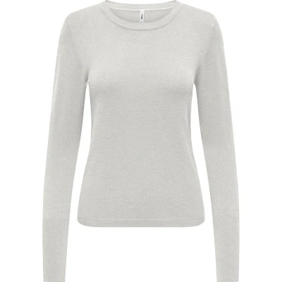 Afbeelding van Only Trui Onljulie Life Ls Button O neck Cc K 15310590 Cloud Dancer Dames Maat XS