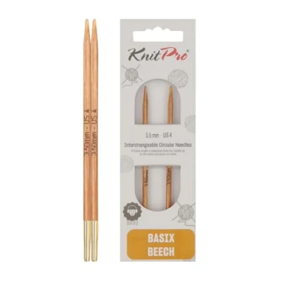 Afbeelding van Knitpro basix Birch Verwisselbare 3,50 mm cirkelvormige Breipunten 1 telling