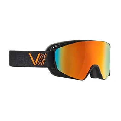 Afbeelding van Black Crevice Skibril Sladming dubbele lens, anti condenslaag, UV400 bescherming (zwart/oranje, M (hoofdomtrek 55 58 cm)