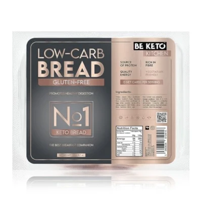 Afbeelding van Be Keto No1 brood 190 g Glutenvrij voedsel rijk aan vezels en eiwitten voor koolhydraatarm dieet