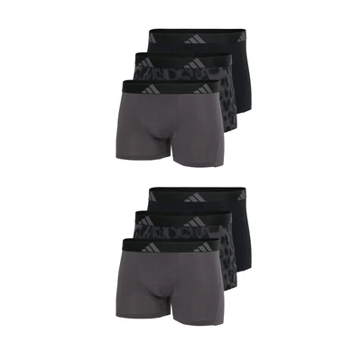 Afbeelding van adidas Sportswear 6PACK Active FLEX Onderbroeken, Heren, Maat: Large, Dunkelgrau black leo schwarz