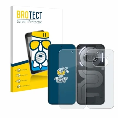 Afbeelding van BROTECT Screenprotector voor Nothing Phone (2a) Plus (Voor+Achter) Folie Beschermfolie Beschermglas matte