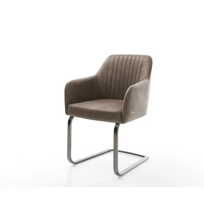 Afbeelding van DELIFE sledemodel Greg Flex microvelours taupe vintage vlak grafiet pocketveer kern