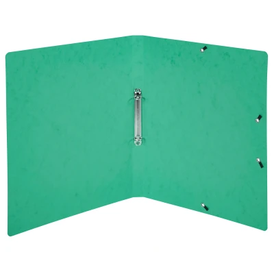 Afbeelding van Ringmap Elast. glans karton 2R 15mm groen per 10