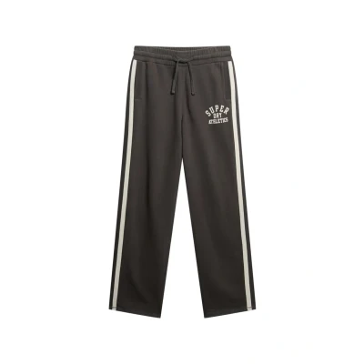 Afbeelding van Superdry Athletic Essentials Straight Joggers Trainingsbroek, Heren, Maat: Medium, Charcoal