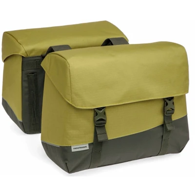 Afbeelding van PexKids New dubbele tas Olso Joli 37l rPET olijfgroen/geel