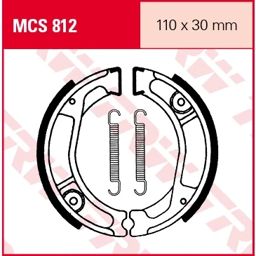 Afbeelding van TRW Remschoen set MCS812