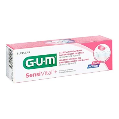 Afbeelding van GUM SensiVital+ Zahnpasta mildert schnell die Empfindlichkeit der Zähne, 75 ml Tandpasta