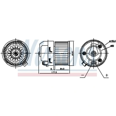 Afbeelding van Nissens Kachelventilator 87399
