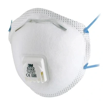 Afbeelding van 3M Stofmasker 8322 FFP2V NR, p/10, 3M, Wit Geschikt voor Rundvee Koeien Veehouderij