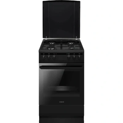 Afbeelding van Inventum VFG5020GZWA Vrijstaand gasfornuis Elektrische hetelucht oven 4 kookzones 50 cm 62 liter Zwart