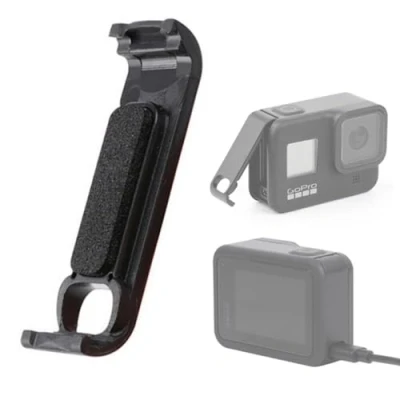 Afbeelding van Vervangende zijdeur batterij cover voor Gopro Hero 8, passeren met Type C opladen poort reparatie deel camera accessoires geschikt 8 zwart