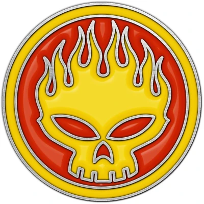 Afbeelding van The Offspring Skull Logo Pin