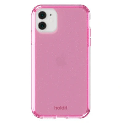Afbeelding van Holdit Hoesje Geschikt voor iPhone Xr / 11 Glitter Case roze
