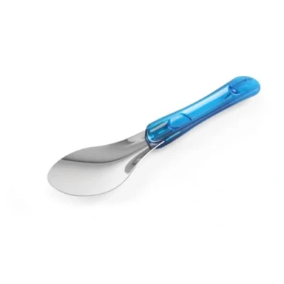 Afbeelding van HENDI IJsspatel, met tritan handvat, ijslepel, gelato spatel, ijs ijsschep, (L)260mm, roestvast staal 18/10, blauw