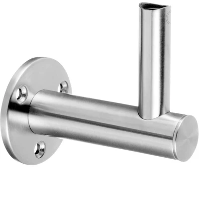 Afbeelding van RVS Leuninghouder verstelbaar voor wandbevestiging buis Ø 42,4 en 48,3 mm 304 mat geslepen model 0142