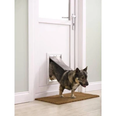 Afbeelding van Petsafe Hondenluik Tot 18 Kg Aluminium Wit 620