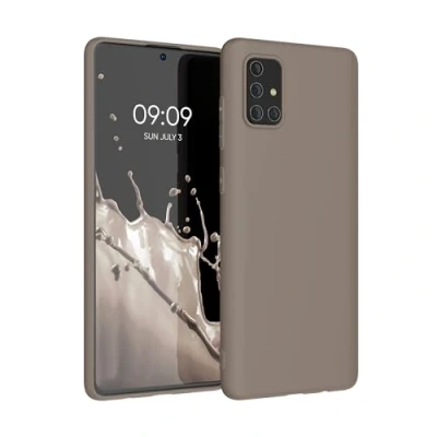 Afbeelding van kwmobile telefoonhoesje geschikt voor Samsung Galaxy A71 Hoesje smartphone Back cover in taupe