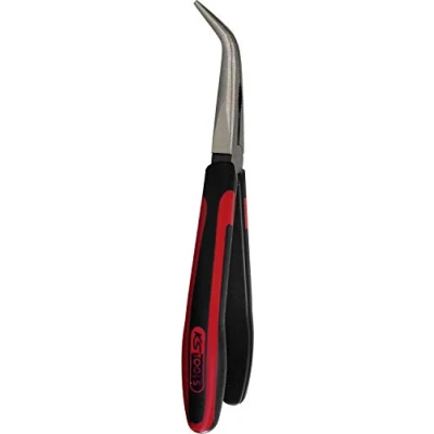 Afbeelding van KS Tools, Tang, SlimPOWER Platte rondbek tang gebogen (210 mm)