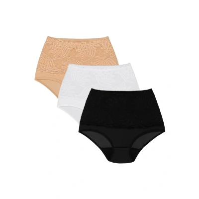 Afbeelding van Wolbar KAJA 3PACK Shapewear, Dames, Maat: XL, Beige white black