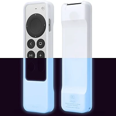 Afbeelding van elago R1 Case Compatibel met Apple TV 4k Siri Afstandsbediening 3e Generatie(2022) en 2e Generatie (2021)Magneettechnologie, Koord Inbegrepen, Goede Schokabsorptie, Volledige Toegang(Nightglow Blauw)