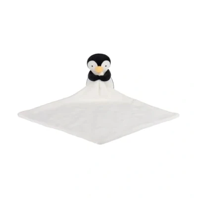 Afbeelding van Apricot Lamb Knuffeldieren veiligheidsdeken zwarte pinguïn baby kinderkamer karakter deken knuffelig pluche (zwarte pinguïn, 35 cm)