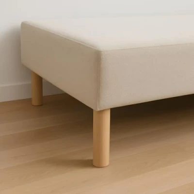 Afbeelding van La Fabrique de Pieds AM20170001 set met 4 poten, cilinders, hout, 20 x 6 cm, licht gelakt